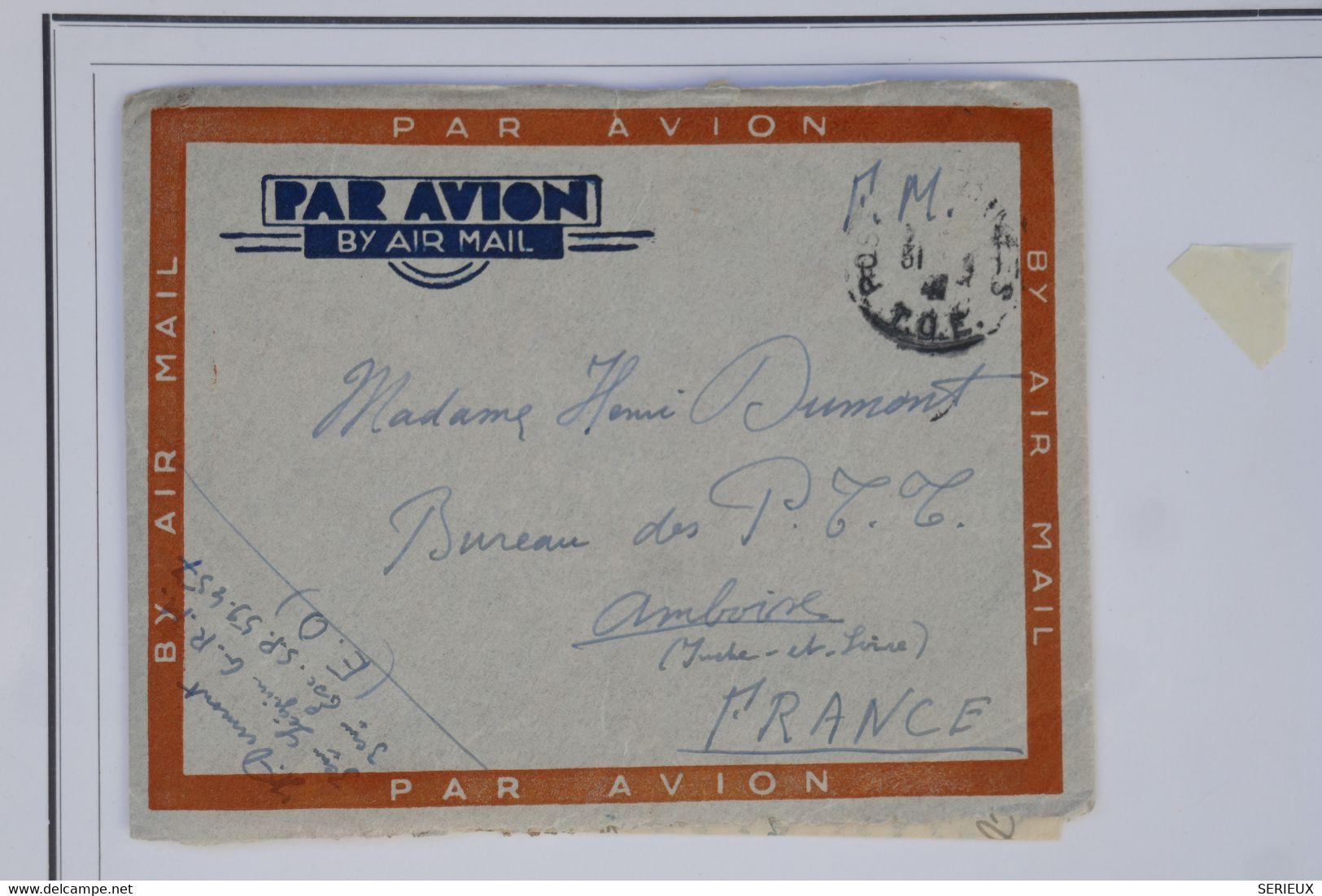 BB6  INDOCHINE  BELLE LETTRE  F.M  T.O.E 1931 HAIPHONG  A ISSY FRANCE +LONG TEMOIGNAGE++++AFFRANCH.INTERESSANT - Lettres & Documents