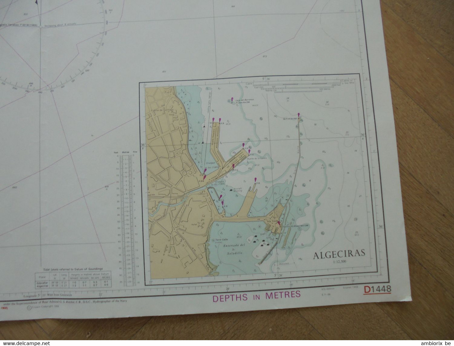 Gibraltar Bay - Mediterranean Sea - Carte Marine - Nautical Charts