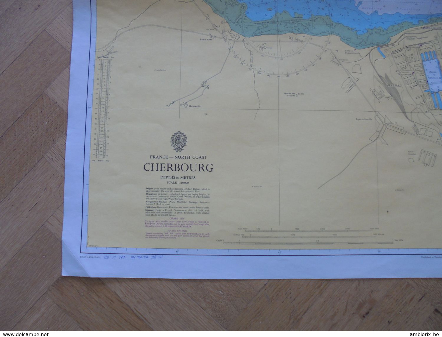 Cherbourg - Carte Marine - Carte Nautiche