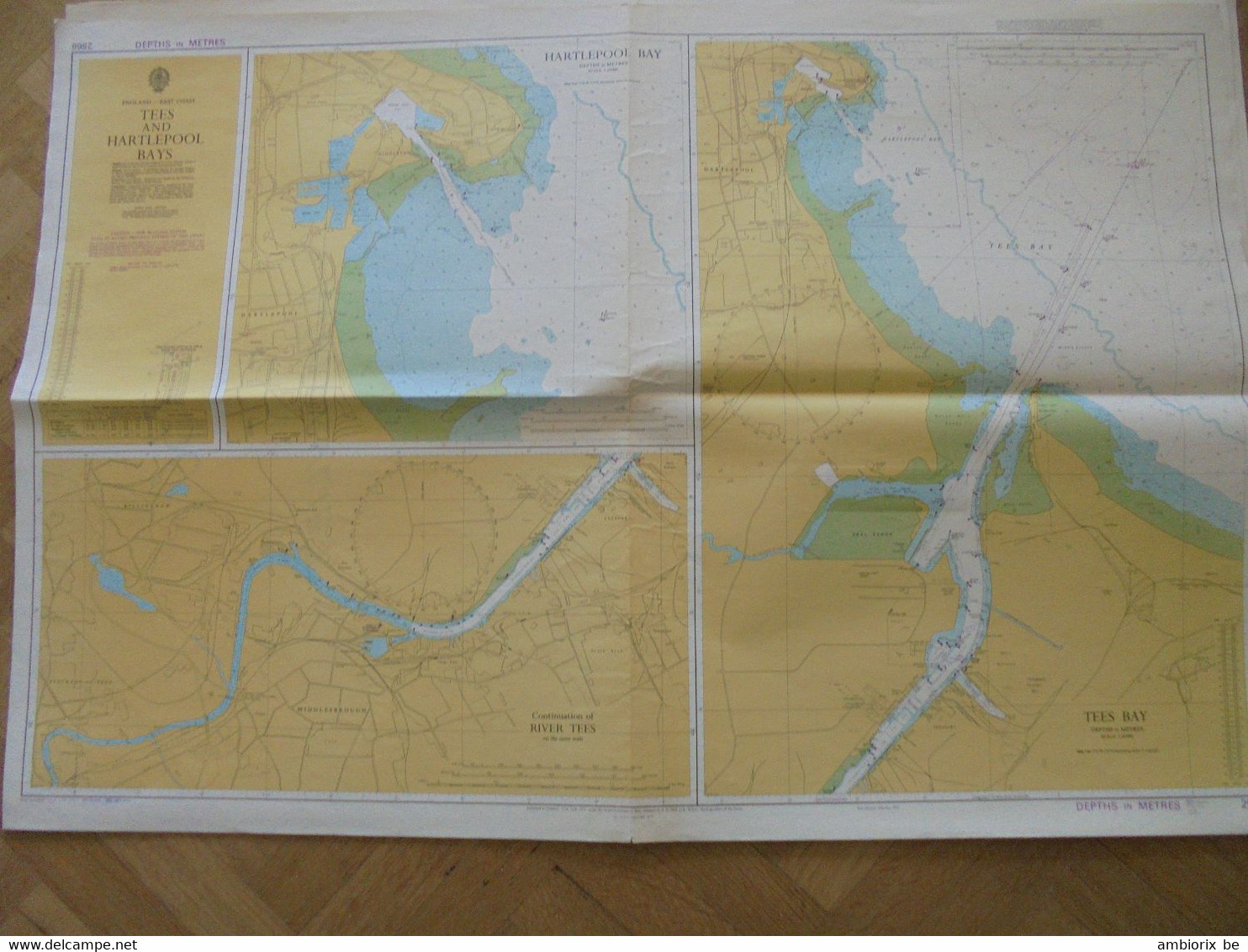 Tees And Hartepool Bays - Carte Marine - Nautical Charts