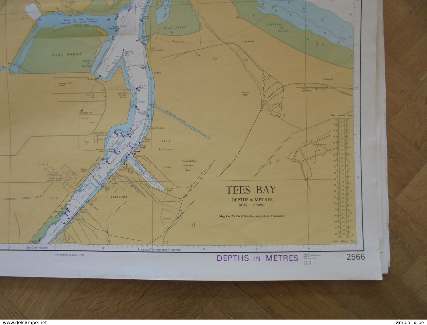 Tees And Hartepool Bays - Carte Marine - Nautical Charts