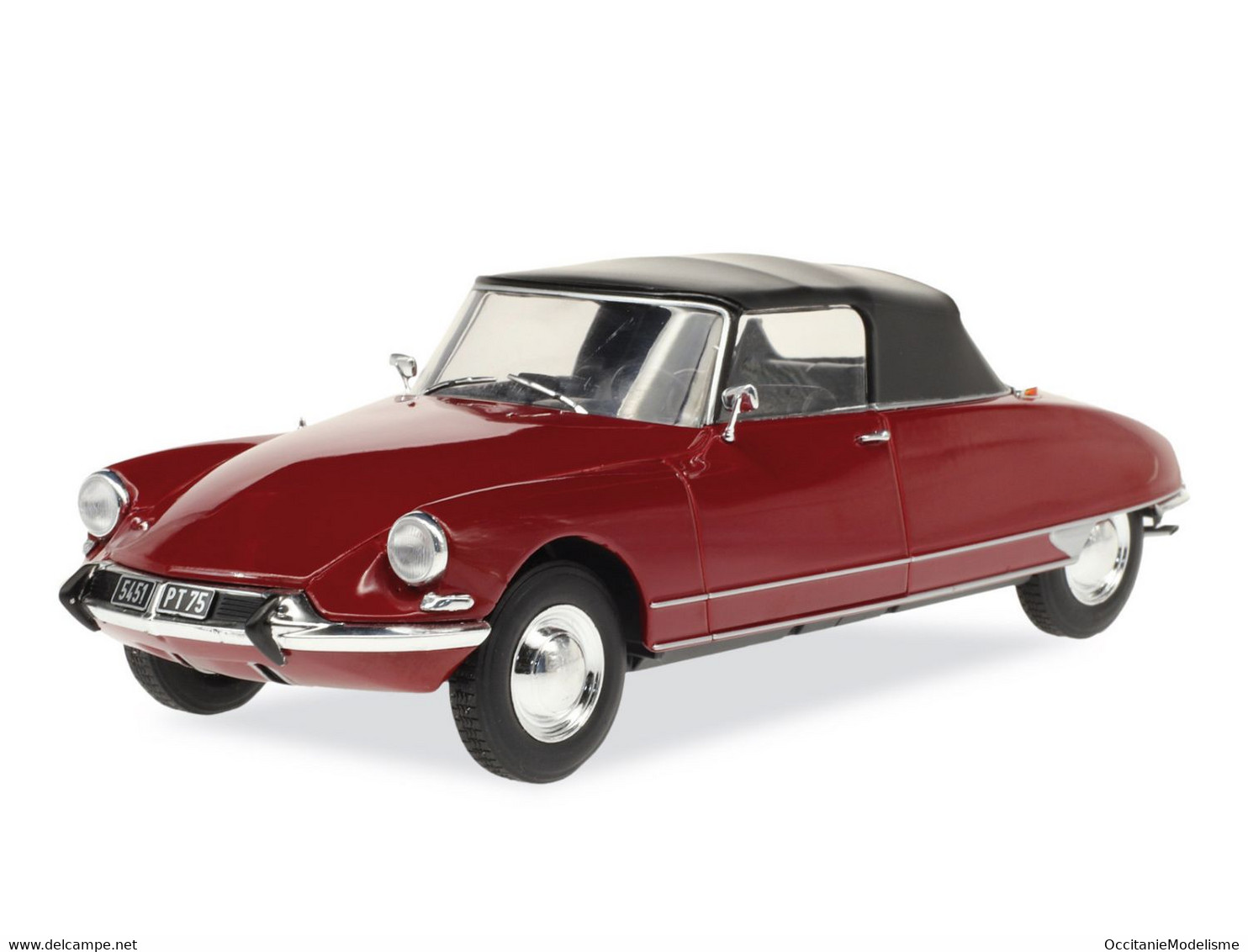 Hachette / Ixo - CITROEN DS 19 Cabriolet Décapotable Rouge Foncé Neuf NBO 1/24 - Autres & Non Classés