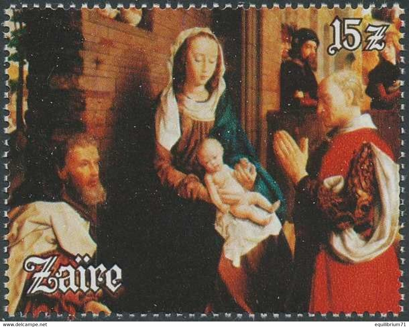 1180** (BL53) - Noël / Kerstmis / Weihnachten / Christmas - 1982 - ZAÏRE - Gemälde