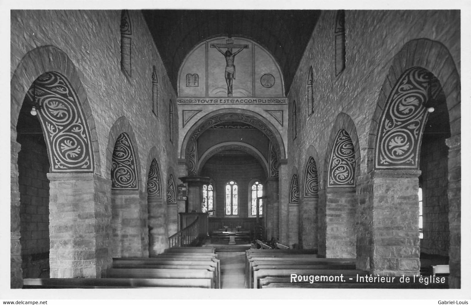 Rougemont Intérieur De L'Eglise - Rougemont