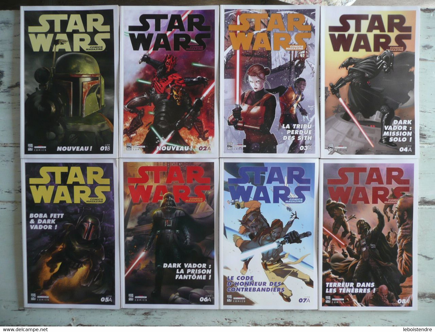 STAR WARS COMICS MAGAZINE N 1 B 2 A 3 A 4 A 5 A 6 A 7 A 8 A JANVIER 2013 A FEVRIER 2014 DELCOURT LUCAS BOOKS - Wholesale, Bulk Lots