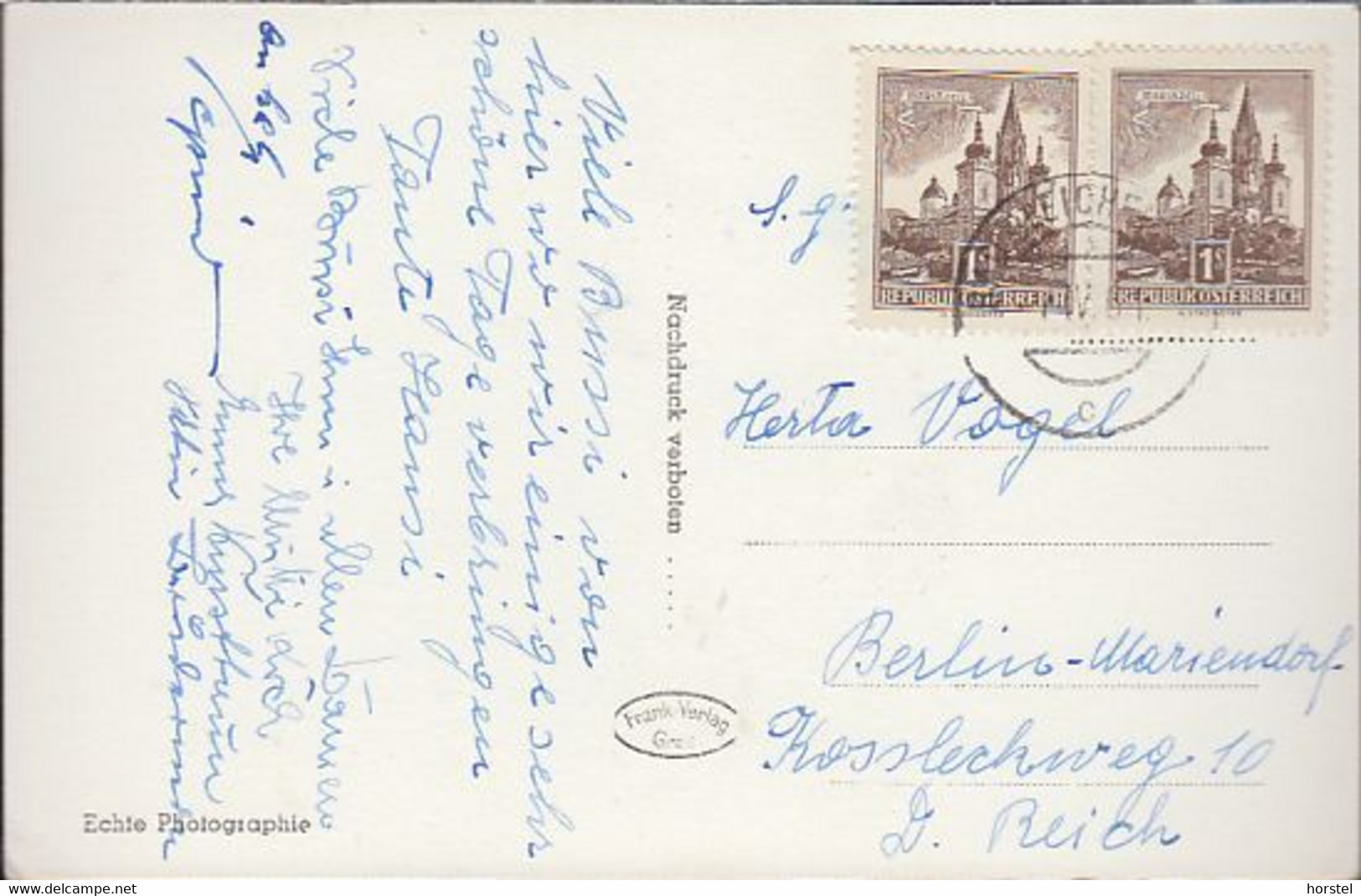 Austria - 8344 Bad Gleichenberg - Kurpark Mit Kurhaus - 2x Nice Stamps - Bad Gleichenberg