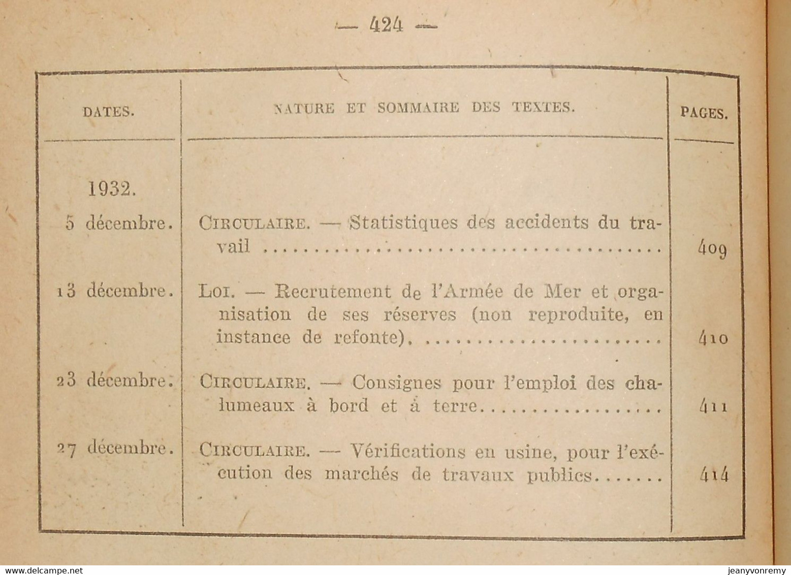 Bulletin Officiel de la Marine. 1er et 2ème semestres 1932. République française. 1948.