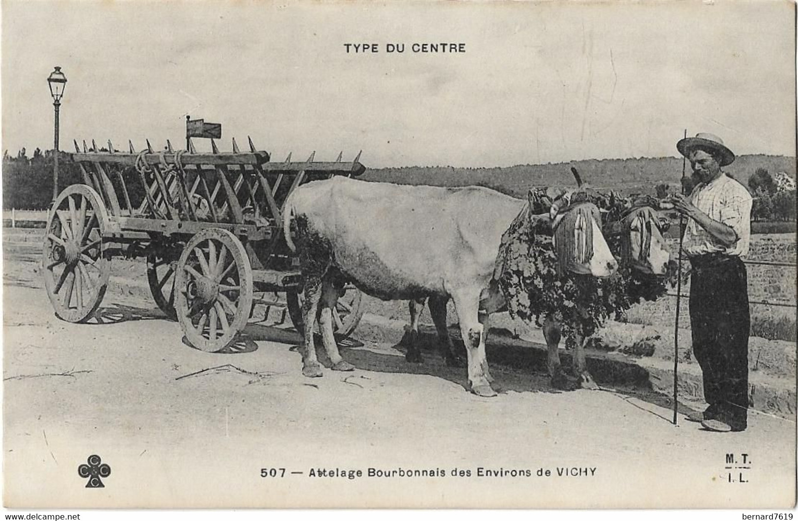 Agriculture   - Centre -  Attelage  Bourbonnais  Des Environs De Vichy 03 - Attelages