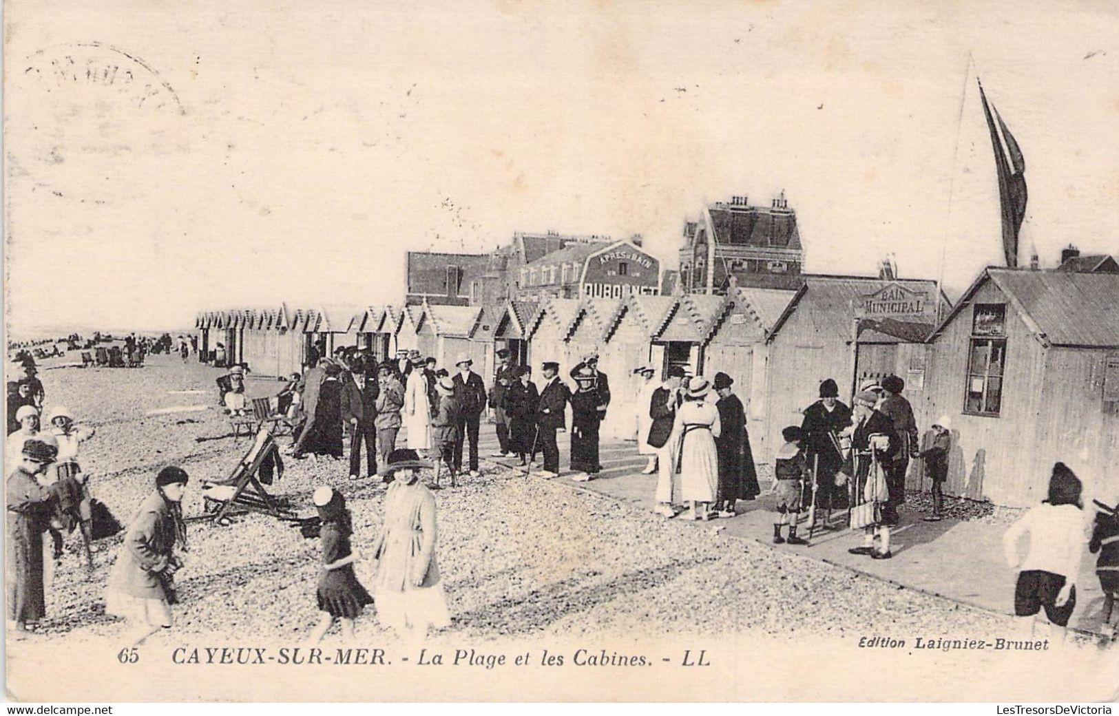 CPA - 80 - Cayeux Sur Mer - La Plage Et Les Cabines - Animée - LL - Edition Laigniez Brunet - LEVY Et Neurdein - Cayeux Sur Mer