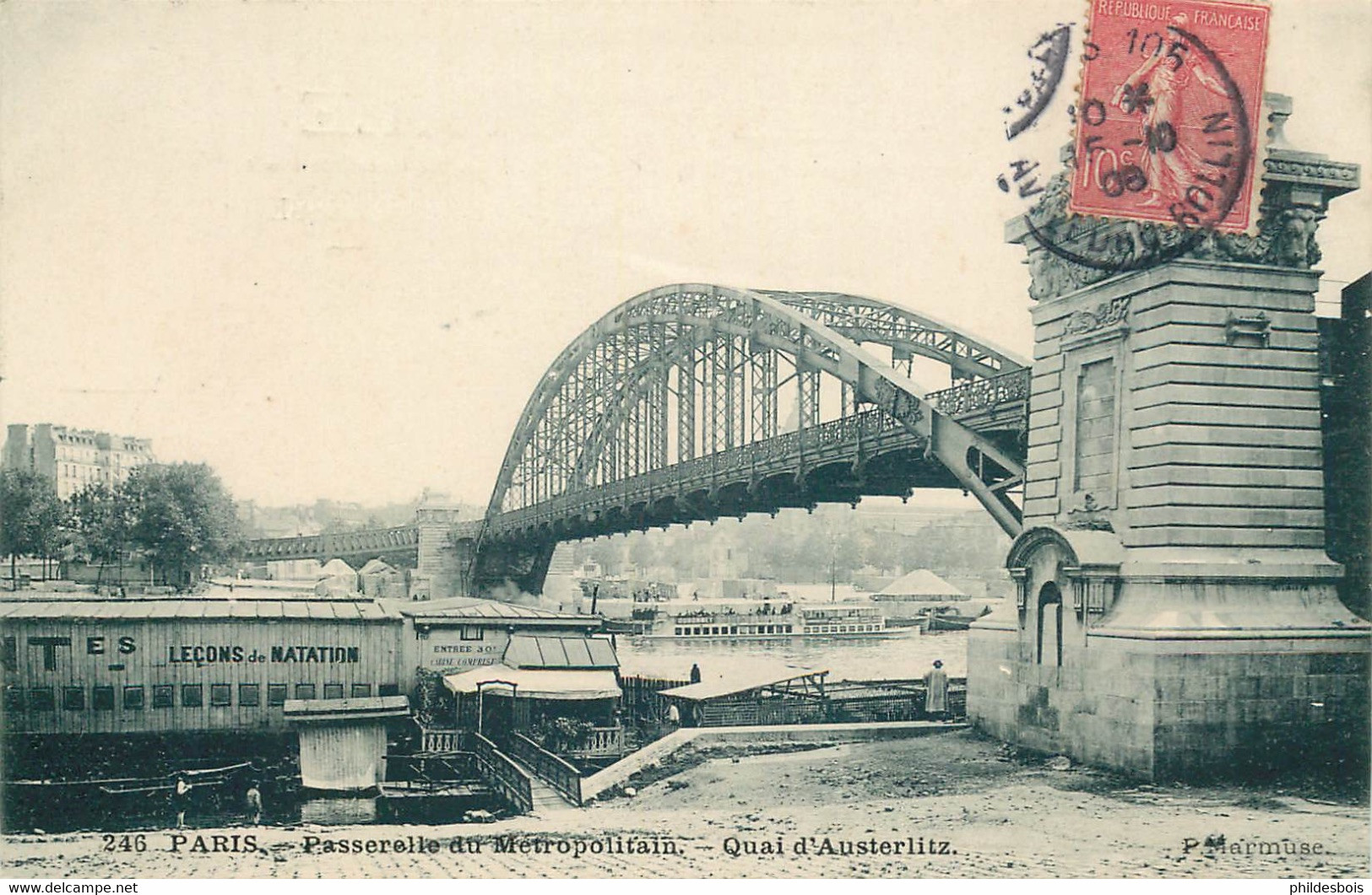 PARIS METROPOLITAIN  Passerelle Du Métropolitain Quai Austerlitz - Transporte Público