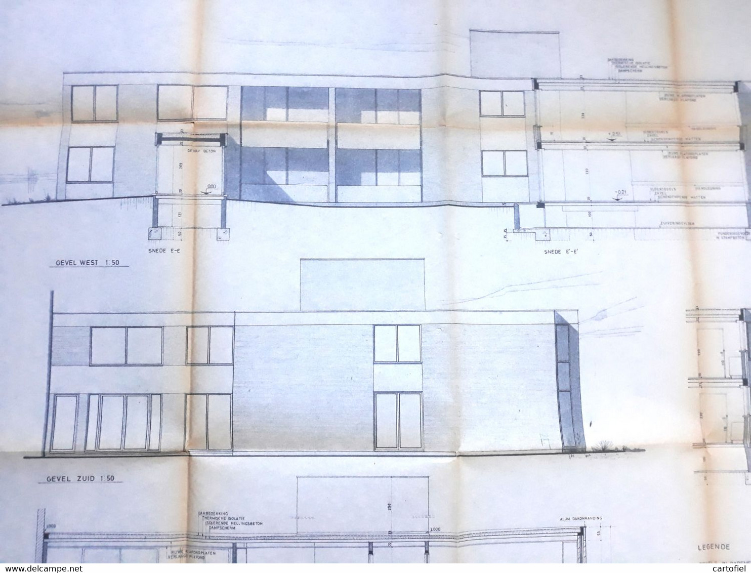 NIEUWERKERKEN-ZOUTLEEUW-GRAUWZUSTERS-RUSTOORD-HUIZE-ST-JOZEF-KLOOSTERSTRAAT 26-LOT VAN 16 ORIGINELE PLANNEN-JAREN70+80 - Nieuwerkerken