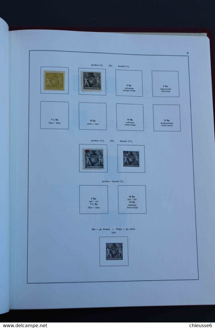 Liechtenstein  collection dans un classeur bordeaux " BIELLA" - 1912 à 1964  + service - PA - taxe - timbres tout état