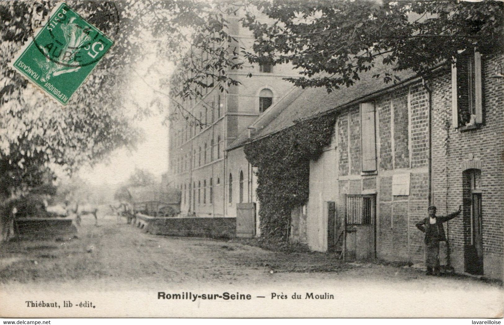 CPA 10 ROMILLY SUR SEINE PRES DU MOULIN RARE BELLE CARTE !! - Romilly-sur-Seine