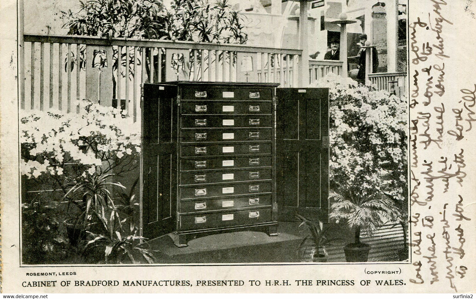 YORKS - BRADFORD - CABINET OF BRADFORD MANUFACTURERS PRESENTED TO HRH PRINCESS OF WALES 1904  Y3502 - Bradford