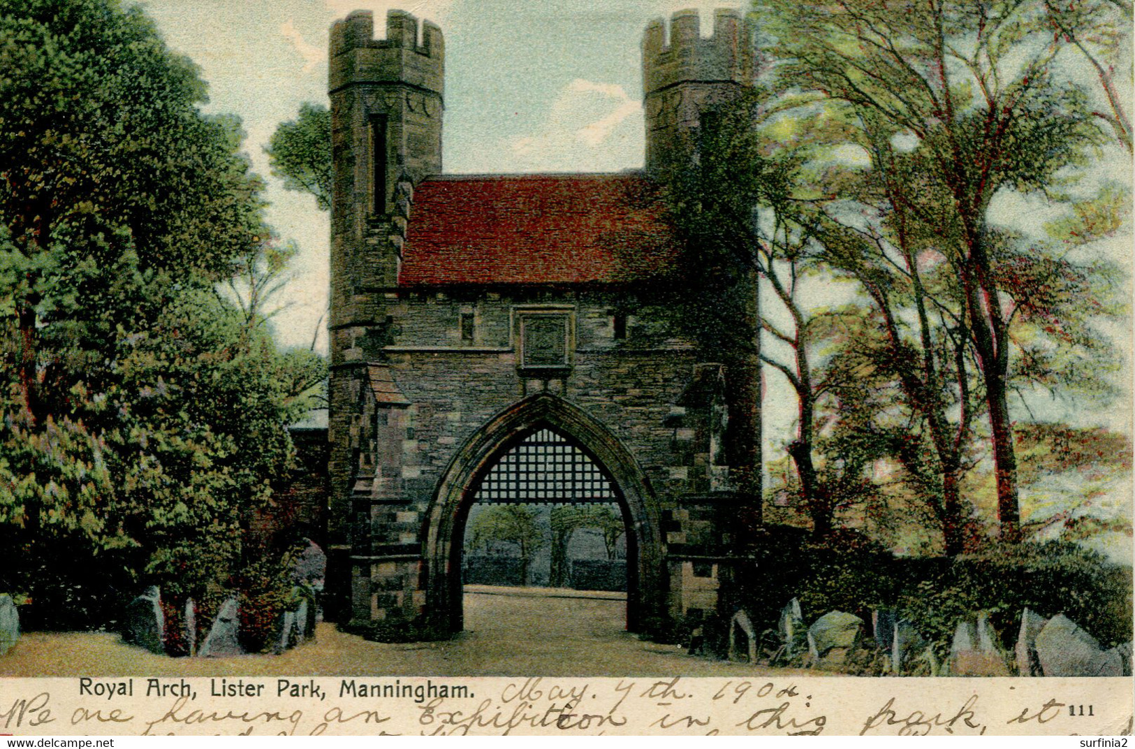 YORKS - BRADFORD EXHIBITION 1904 - ROYAL ARCH, LISTER PARK, MANNINGHAM  Y3499 - Bradford