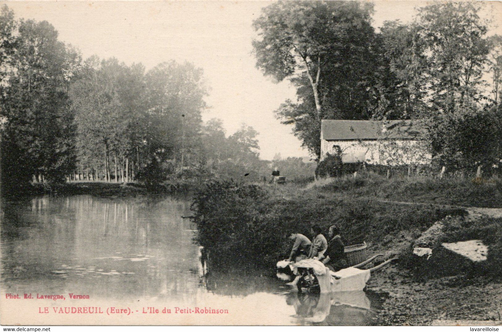 CPA 27 LE VAUDREUIL L ILE DU PETIT ROBINSON RARE BELLE CARTE !! - Le Vaudreuil