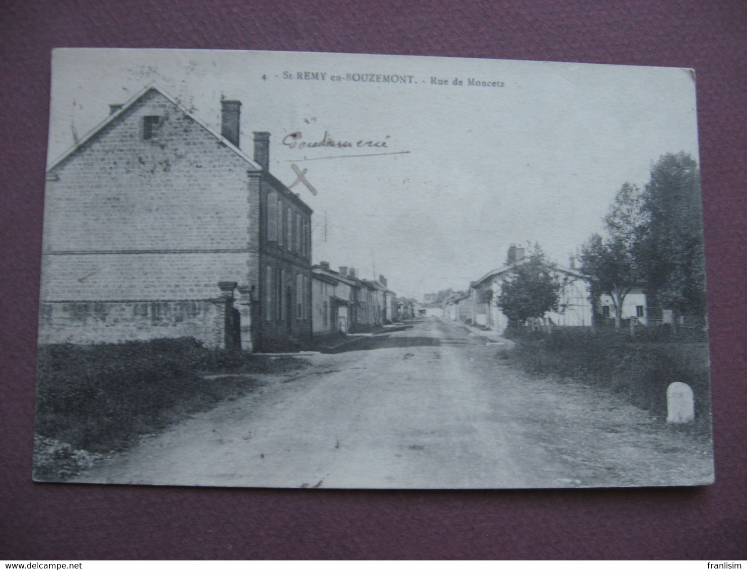 CPA 51 SAINT REMY EN BOUZEMONT Rue De Moncetz - Saint Remy En Bouzemont