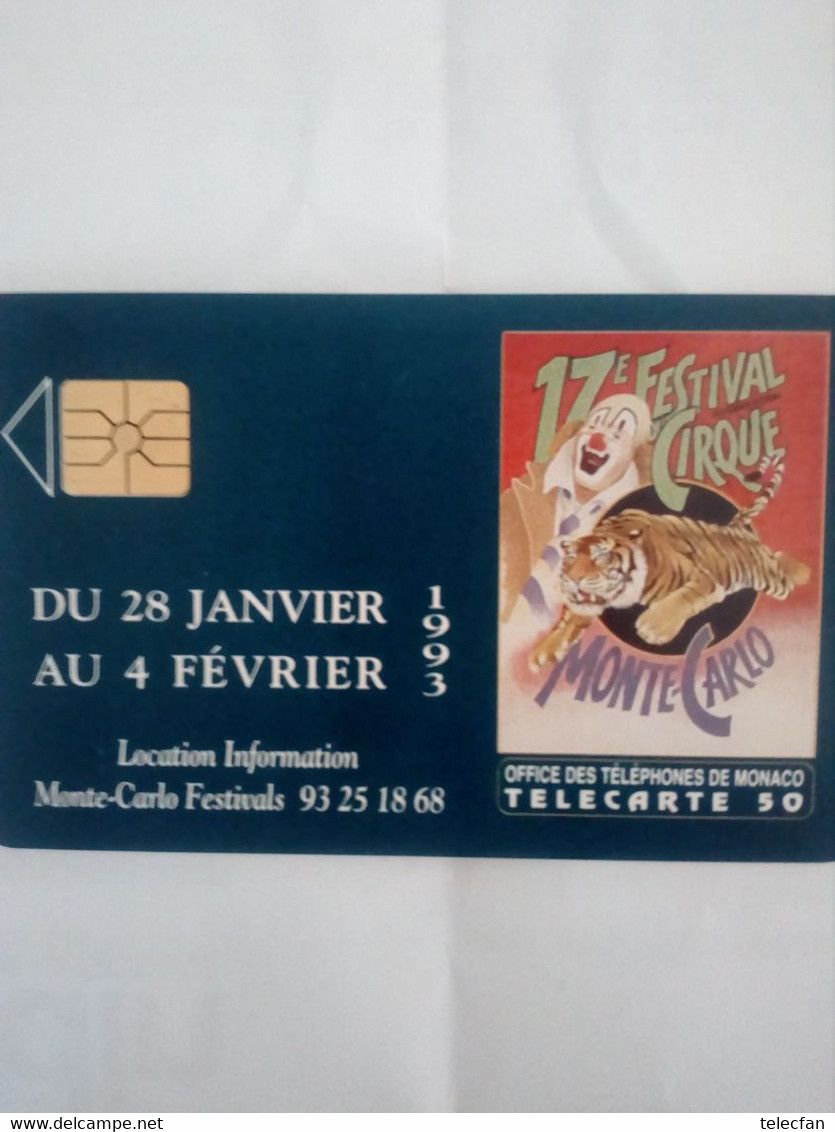 MONACO MF25 CIRQUE CIRCUS TIGRE TIGER 50U UT - Dschungel