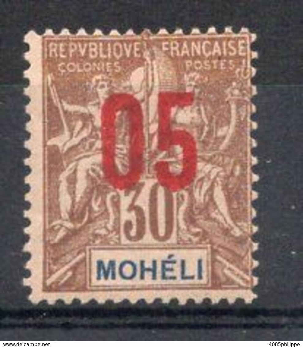 MOHELIE Timbre Poste N°19* Neuf Charnière  TB Cote 2,50€ - Unused Stamps