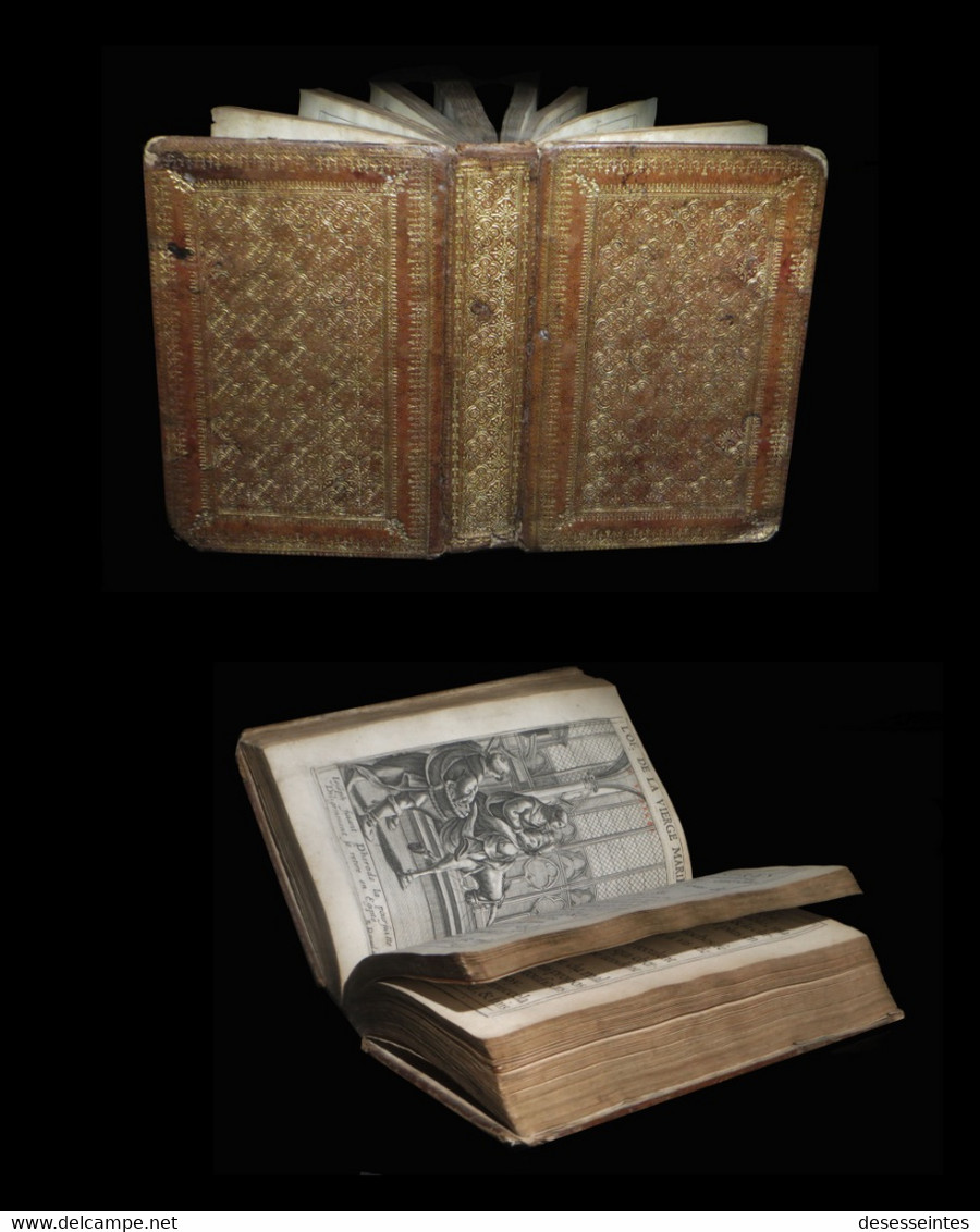 [RELIURE BINDING] COTON (Pierre) - L'Office De La Vierge Marie. 1637. - Tot De 18de Eeuw