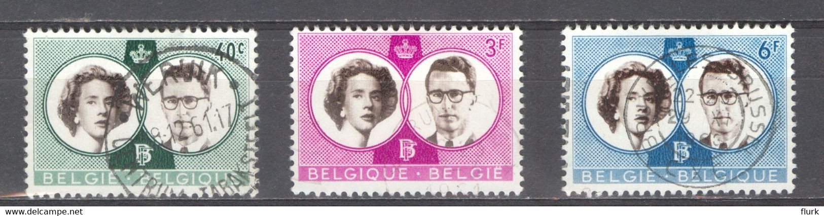 België Nr 1169-Cu 1170-Cu 1171-Cu Gestempeld Perfect - 1931-1960