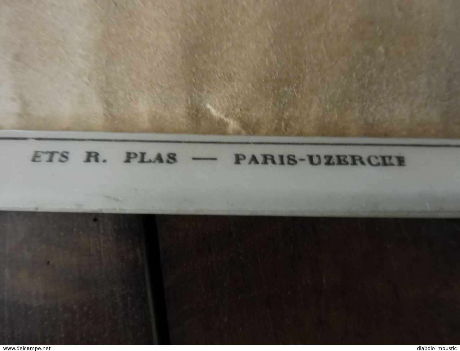 Plaque Publicitaire Glacoïde ,thermomètre Mécanique  S.Estiot & Cie,Dijon  PROCÉDÉS De CONSTRUCTION COMPLEXE ACIER-BÉTON - Pappschilder