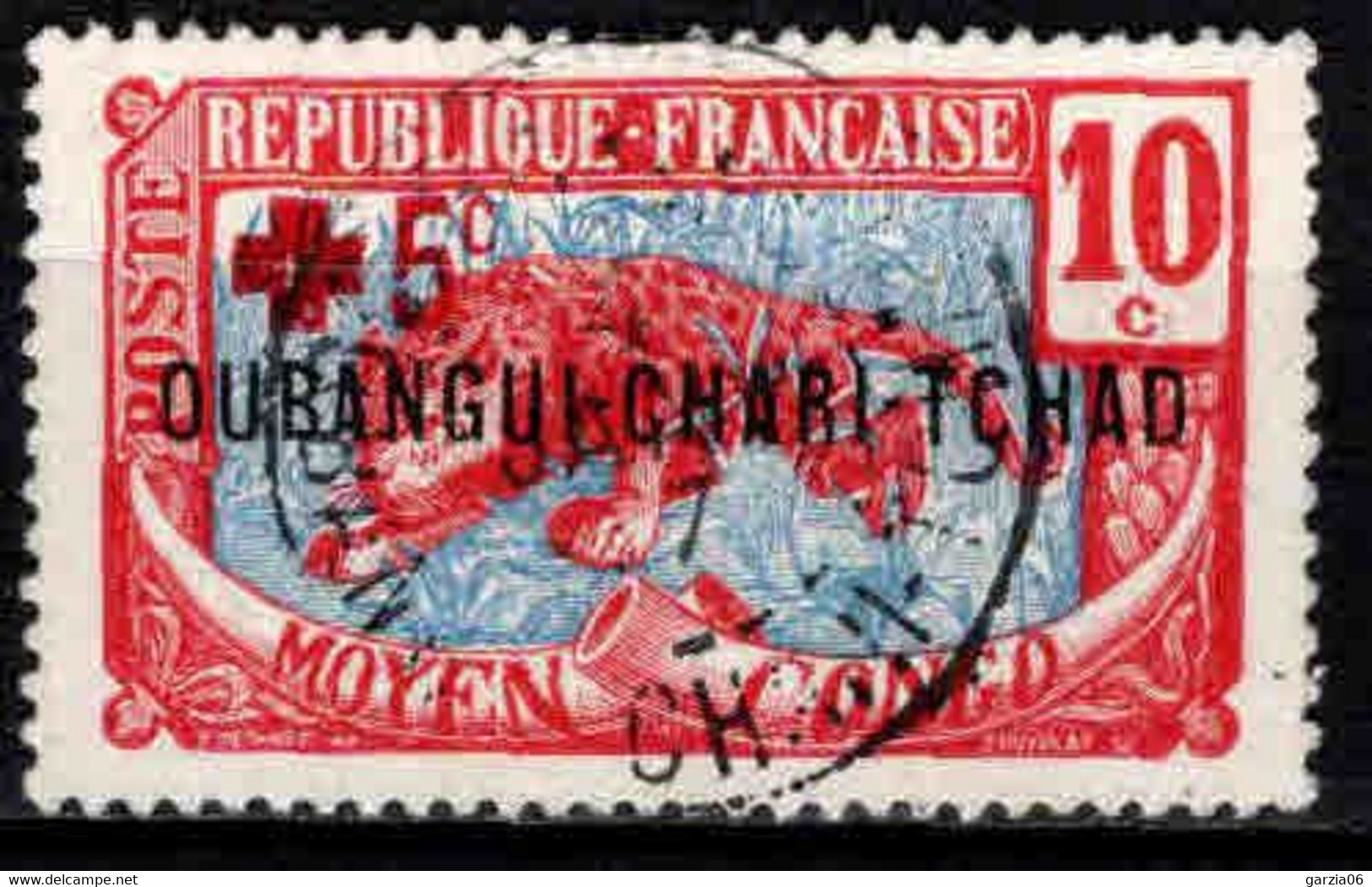 Oubangui Chari - 1916  - Croix Rouge - N° 19 - Oblit - Used - Oblitérés