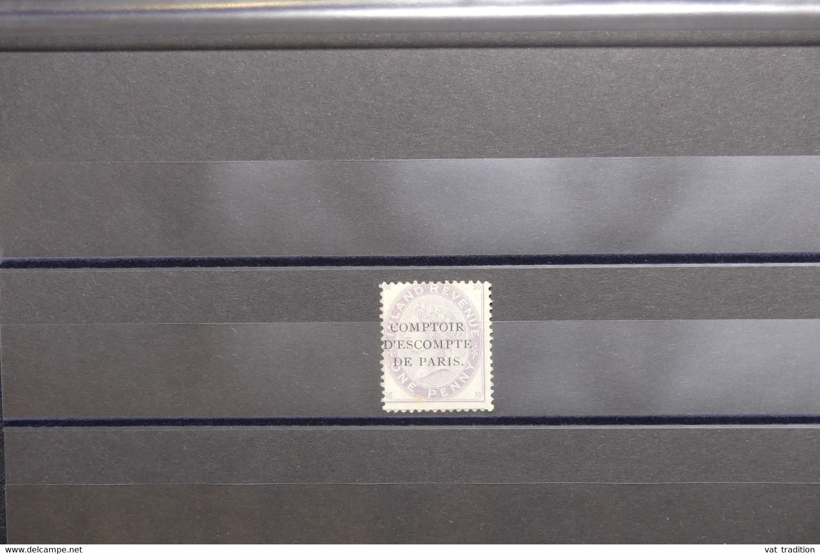 ROYAUME UNI - Fiscaux - Type Victoria 1 P. Avec Surcharge Comptoir D'Escompte De Paris  - L 127969 - Revenue Stamps