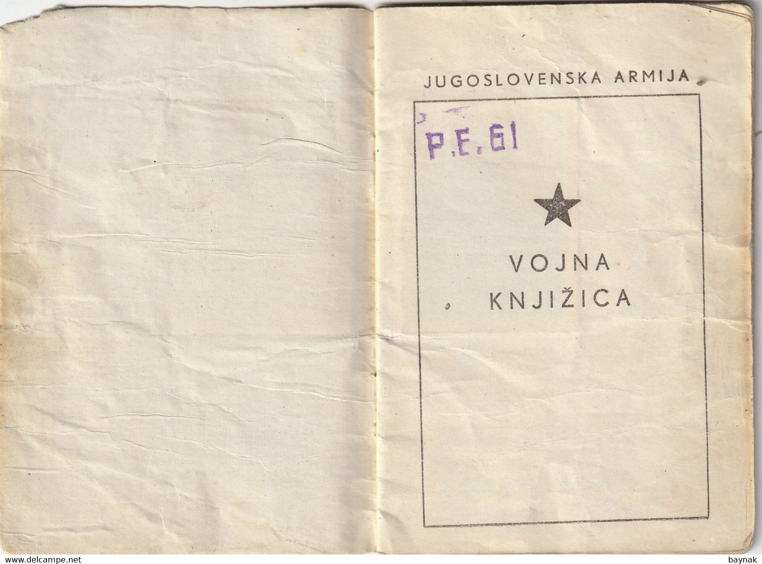 YUGOSLAVIA , CROATIA  - JNA  -- YU ARMY -  VOJNA KNJIZICA  --  SOLDBUCH   - MILITARY PASS  --  EX- DOMOBRAN, 17 MJESECI - Documents