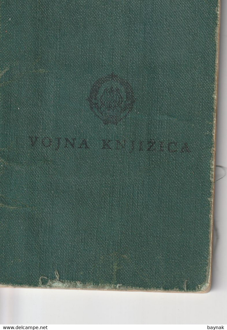 YUGOSLAVIA , CROATIA   - JNA  -- YU ARMY  -   VOJNA KNJIZICA  --  SOLDBUCH   - MILITARY PASS  --  1964 - Documents