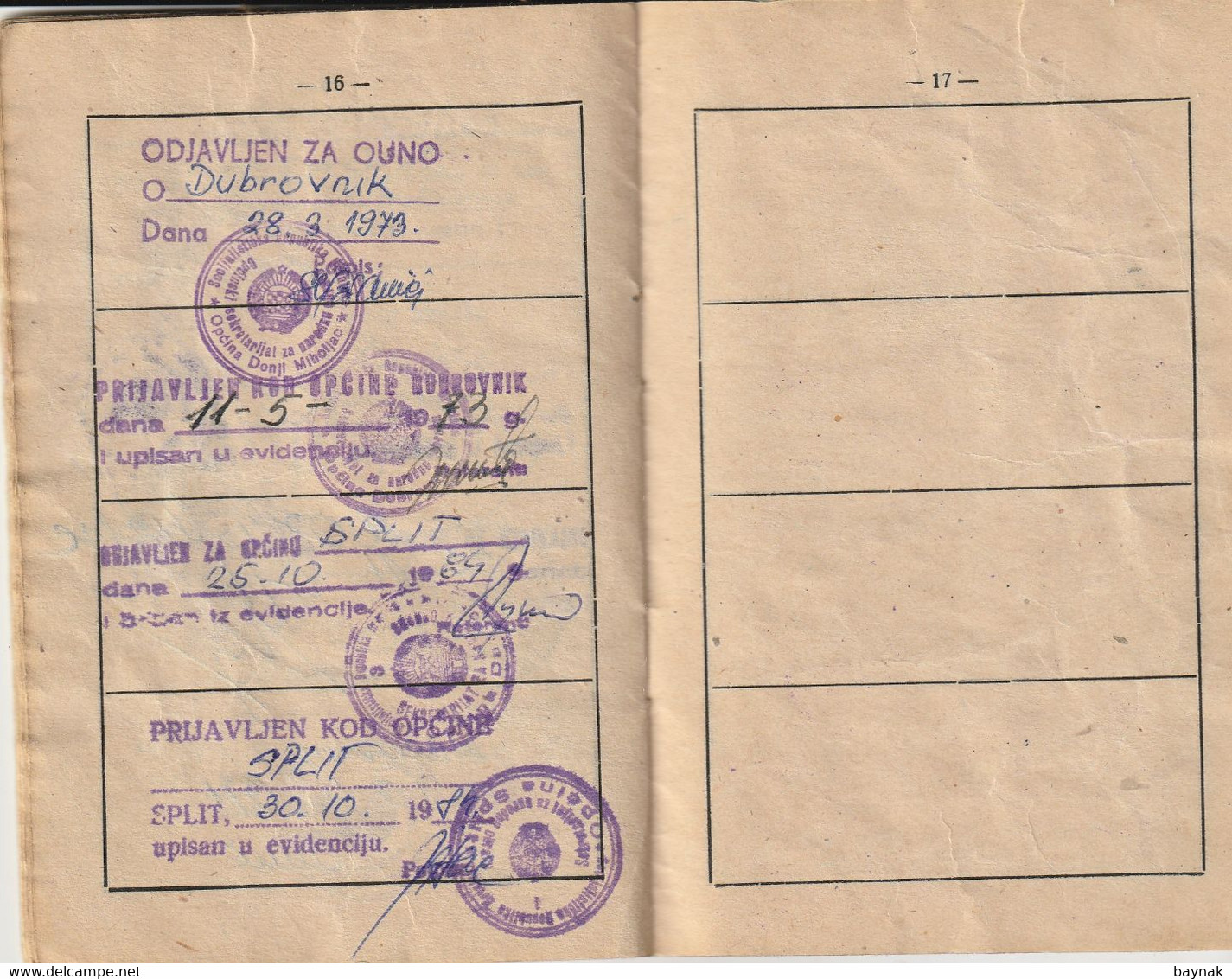 YUGOSLAVIA , CROATIA  - JNA  -- YU ARMY  -   VOJNA KNJIZICA  --  SOLDBUCH   - MILITARY PASS  --  1954