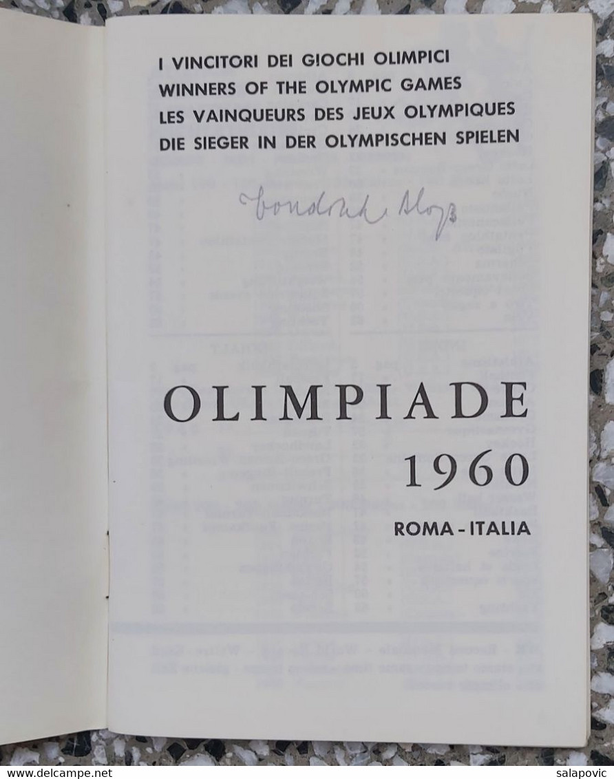 BROCHURE, Olympics 1960 Rome Programme I VINCITORI DEI GIOCHI Shell THE WINNERS OF THE Olympic Games - Libros