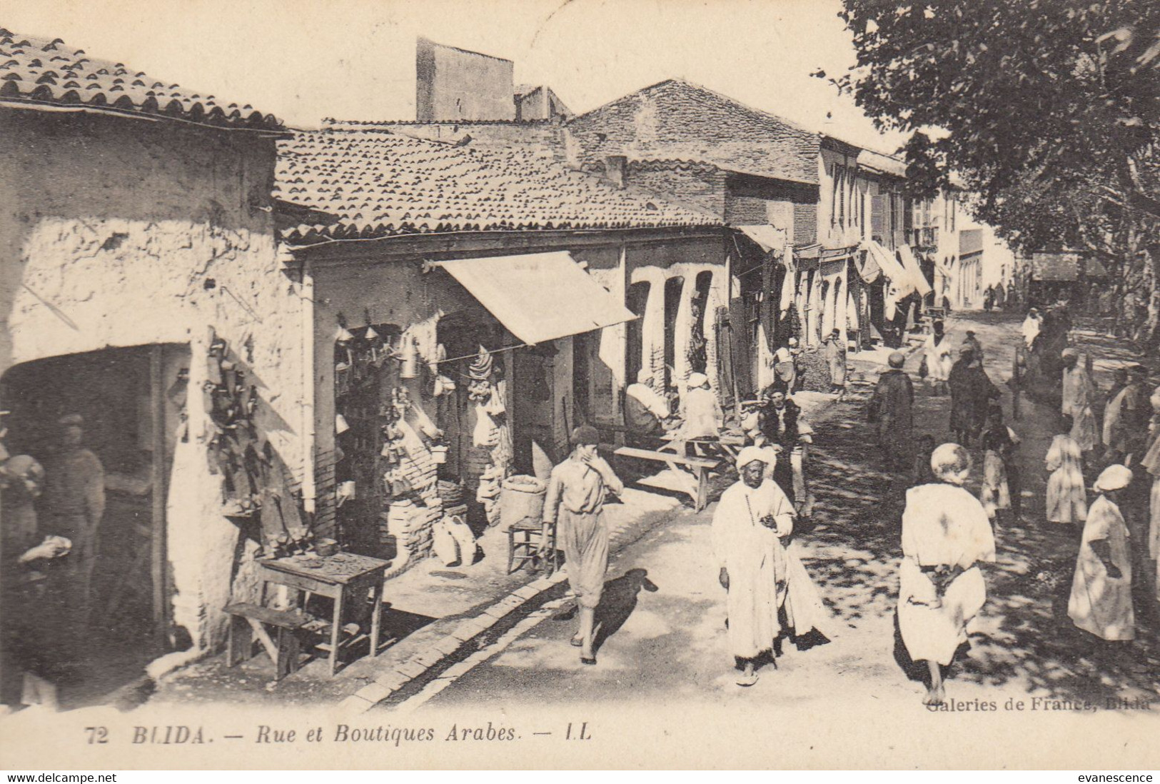 Blida :  Rue Et Boutiques Arabes     ///  Réf.  Aout   22 //  N° 21.525 - Blida