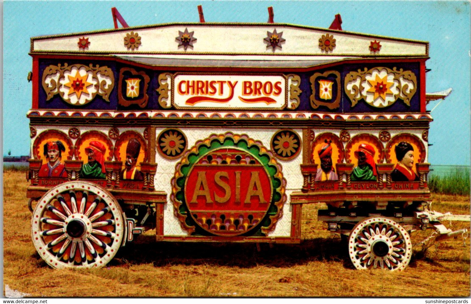Wisconsin Baraboo Circus World Museum Asia Tableau Wagon - Sarasota