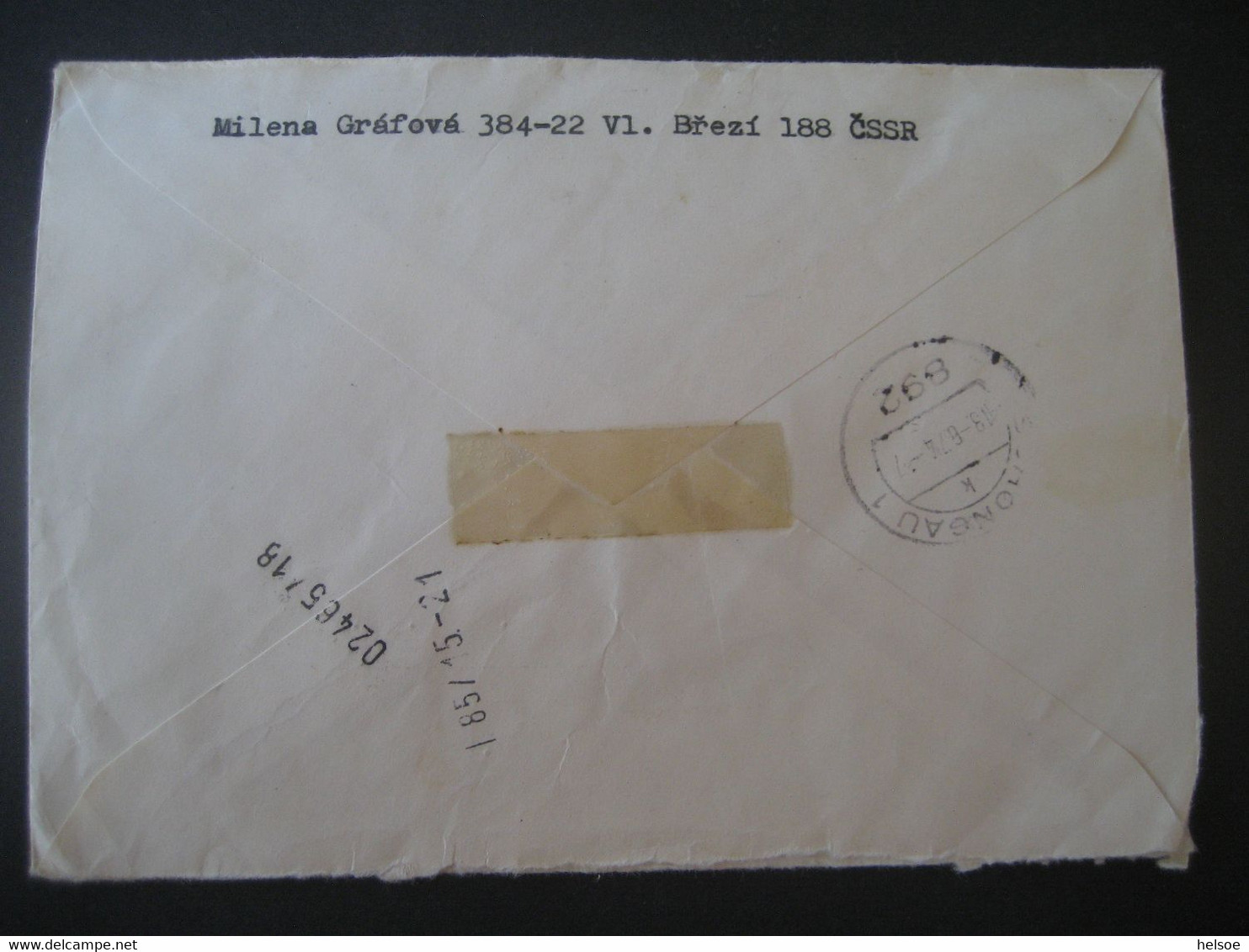Tschechoslowakei 1974- Expresbrief Gelaufen Von Vlachovo Brezi Nach Schongau - Briefe U. Dokumente