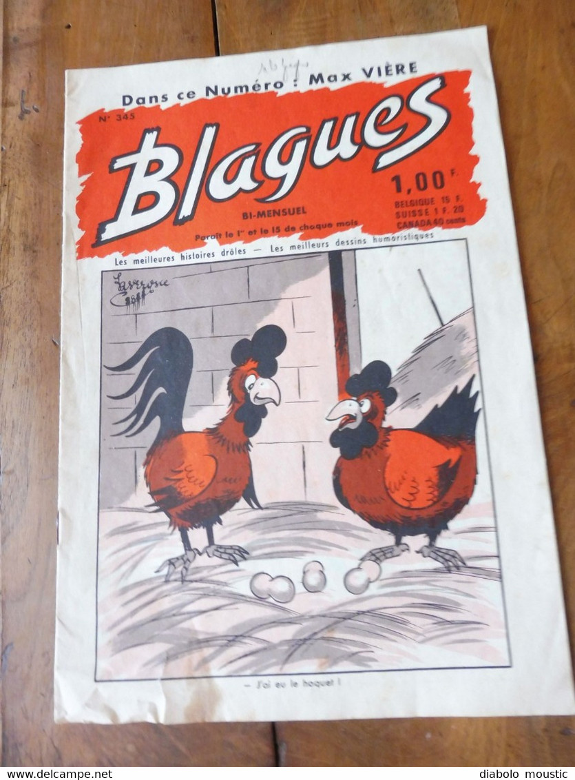 1968  BLAGUES  (Bourvil, Ferrary)...Coquilles, Erreurs Typographiques Relevées Des Journaux; Histoire Des Lecteurs; Etc - Humor