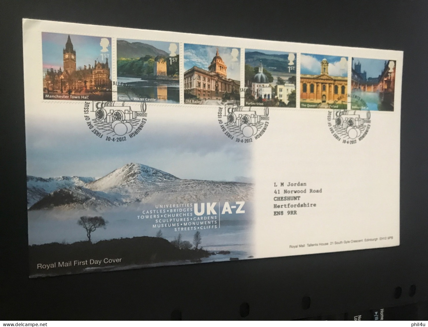 GB 3 Different Post Marks UK A-Z FDCOVERS Minor Dents Present Face £22+ Collect For Used Stamps See Photos - 2001-2010 Decimal Issues