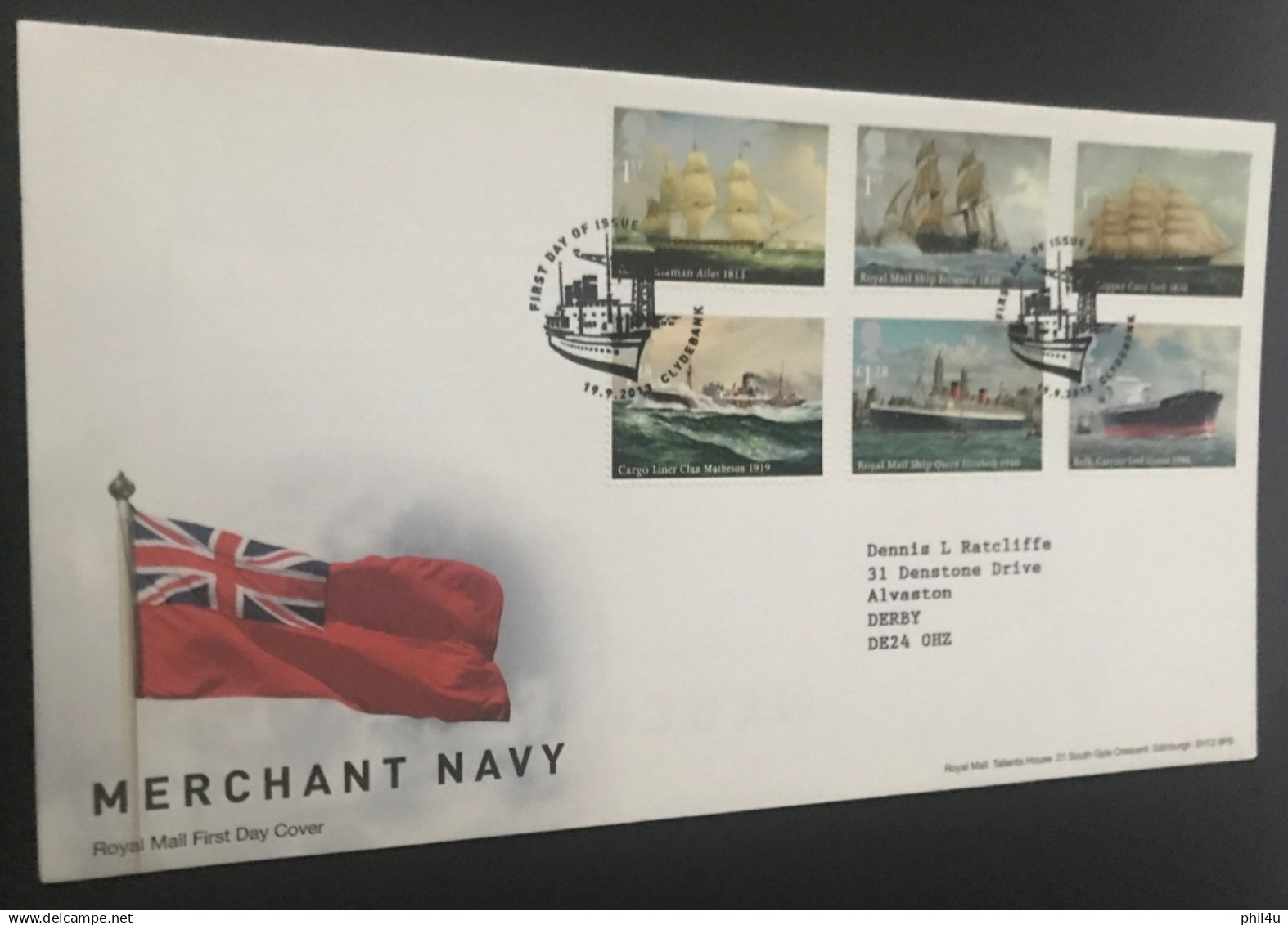 GB 2 Different Space Science, Merchant Navy Face £14 See Photos Always Welcome Your Offers - 2011-2020 Em. Décimales