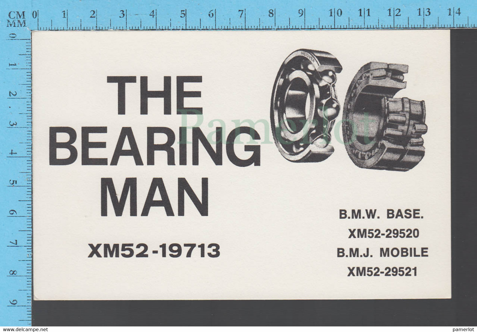 QSL - Base Et Mobile : The Bearing Mant  - ?  Que - CB - CB