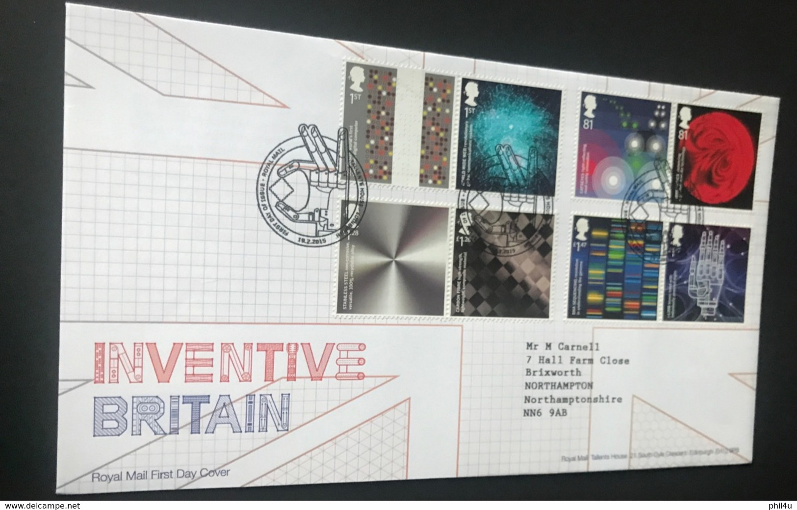 GB 2 Different Inventive Britain And Bridges Face £19  Collect Them For Used Stamps See Photos - 2011-2020 Decimal Issues