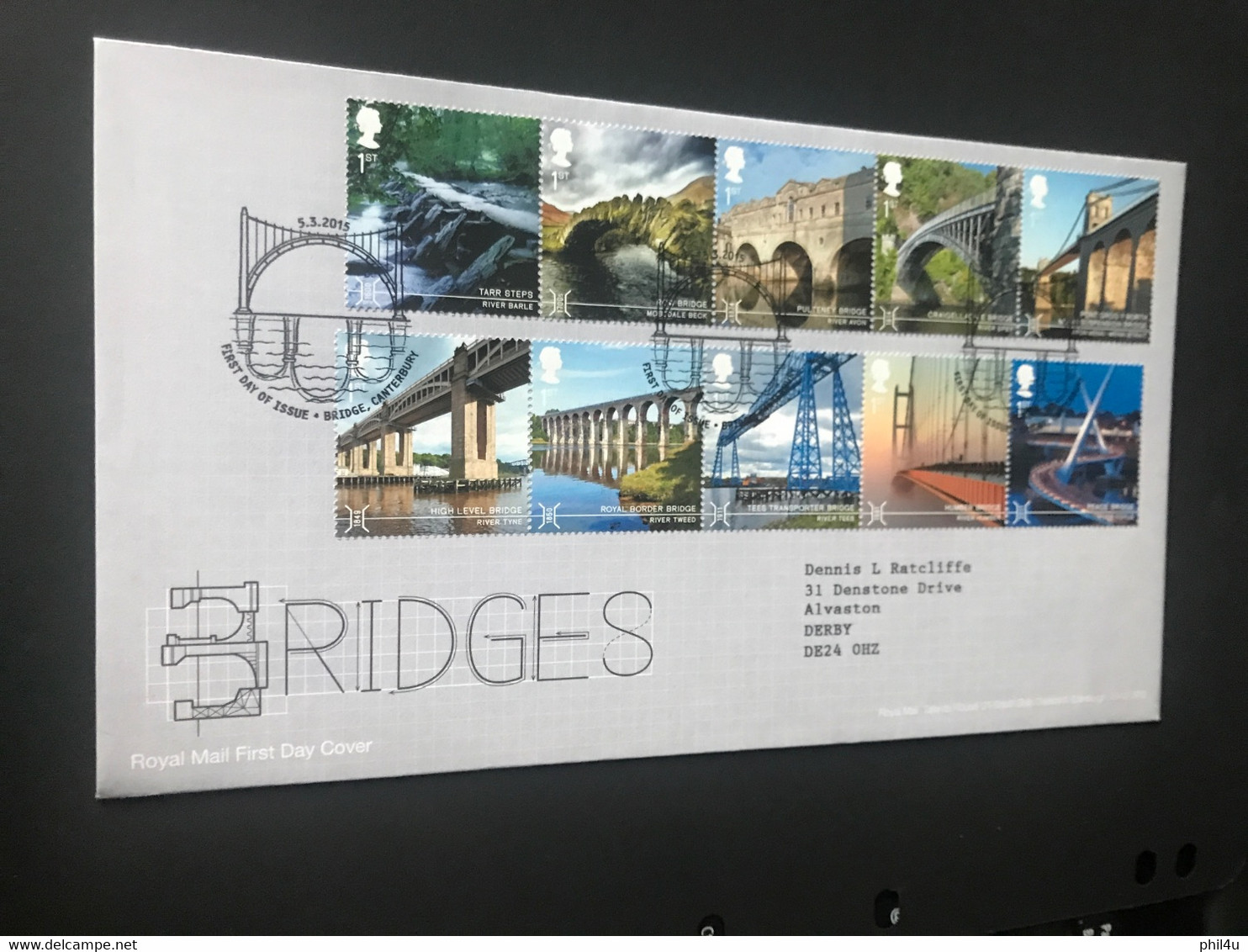 GB 2 Different Inventive Britain And Bridges Face £19  Collect Them For Used Stamps See Photos - 2011-2020 Ediciones Decimales