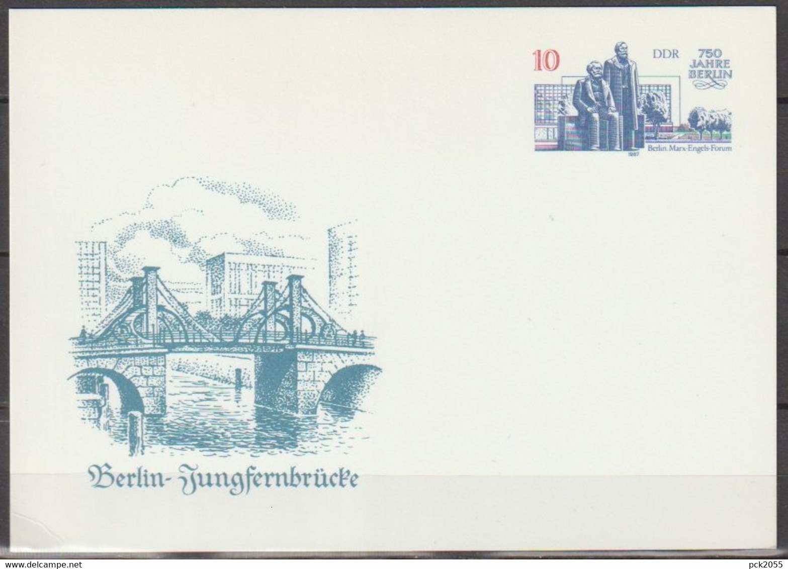 DDR Ganzsache 1987 Nr. P 96 750 Jahre Berlin Ungebraucht ( D 3086 ) Günstige Versandkosten - Postales - Nuevos