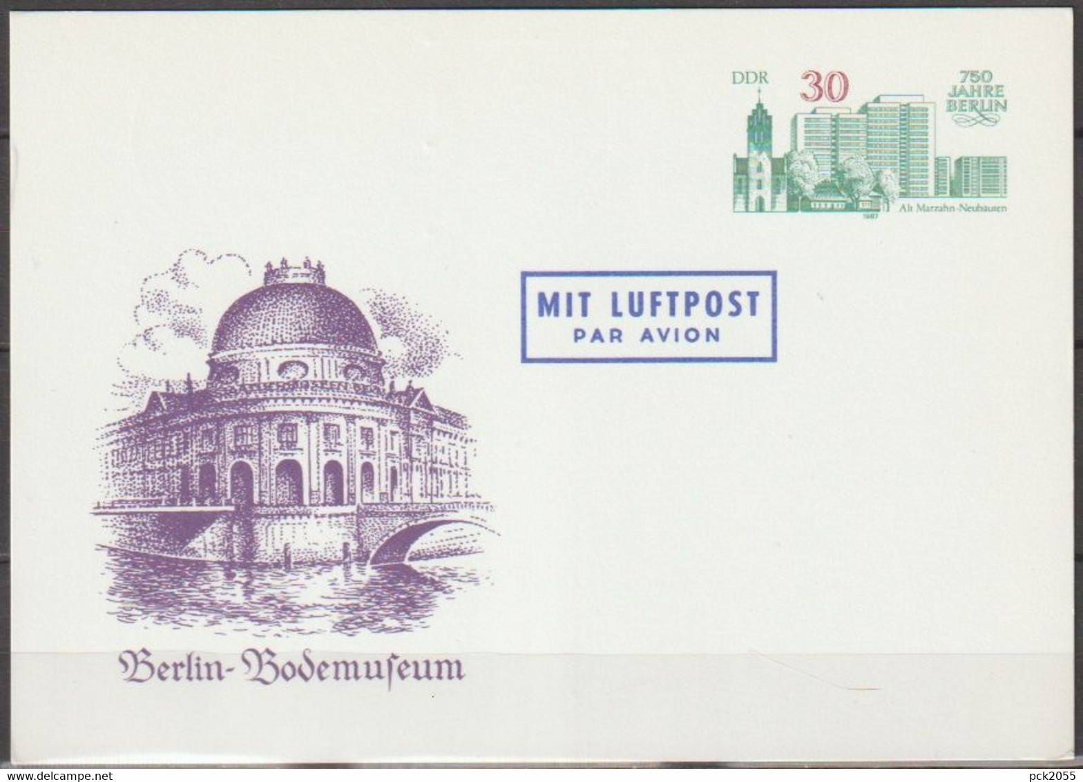 DDR Ganzsache 1987 Nr. P 97 750 Jahre Berlin Ungebraucht ( D 3096 ) Günstige Versandkosten - Cartes Postales - Neuves