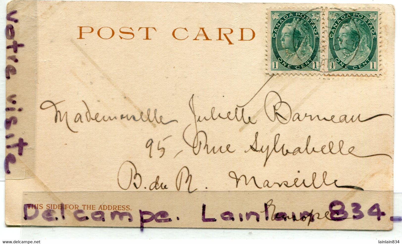 - Chateau De RAMEZAY - Montréal, écrite De Chicoutimi, écrite, 1902, épaisse, Précurseur, Carte De 120 Ans, Cans. - Other & Unclassified