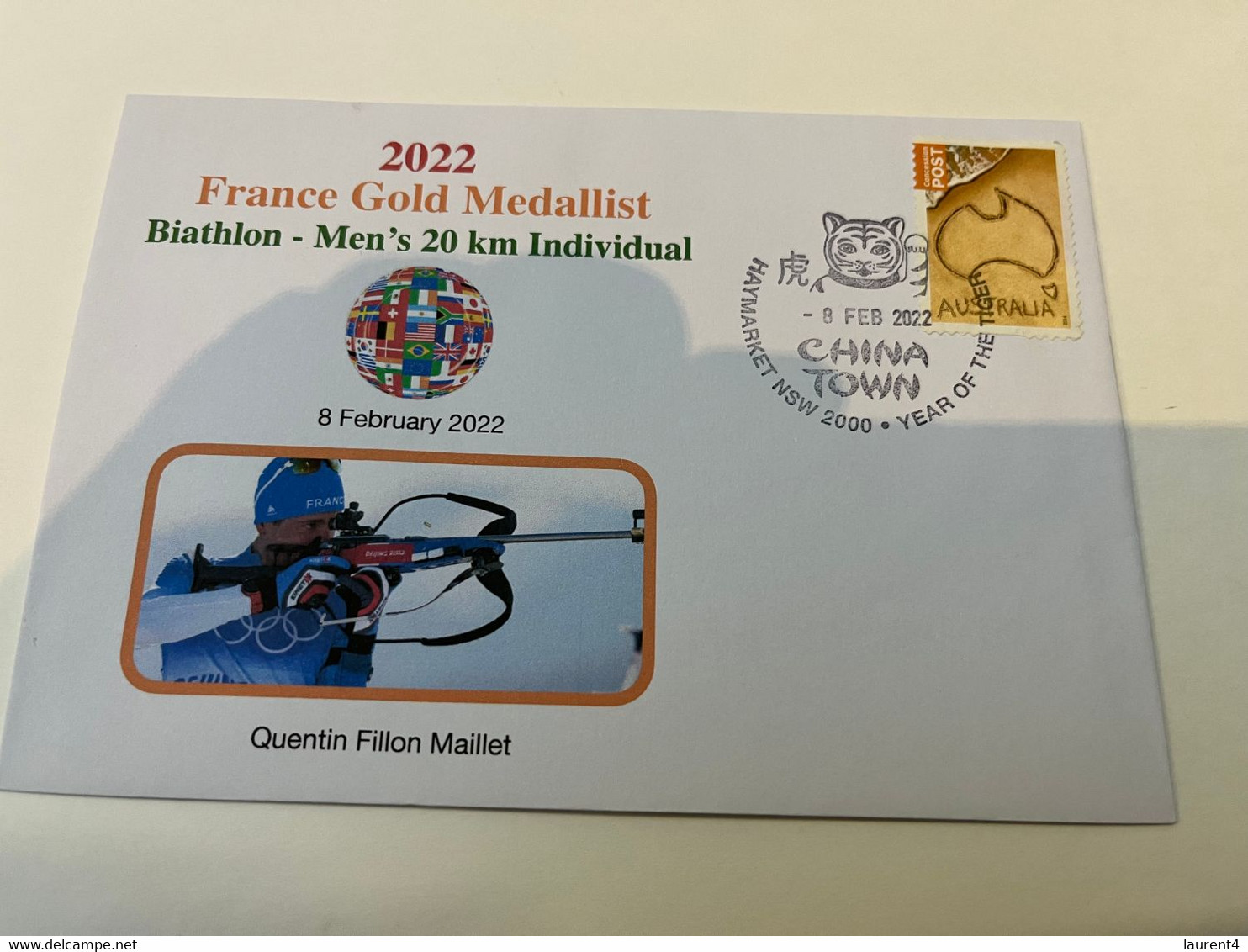 (2 G 36) China Beijing Winter Olympic Games 2022 - France Gold  - Biathlon - Men's 20km Individual - Winter 2022: Beijing