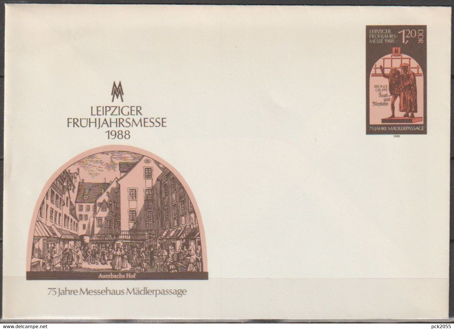 DDR Ganzsache 1989 Nr. U 8 Leipziger Frühjahrsmesse 87 Ungebraucht ( D 3181 ) Günstige Versandkosten - Covers - Mint