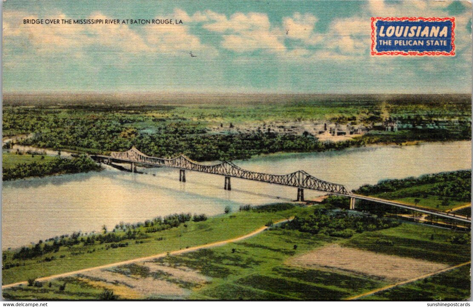 Louisiana Baton Rouge Bridge Over The Mississippi River - Baton Rouge