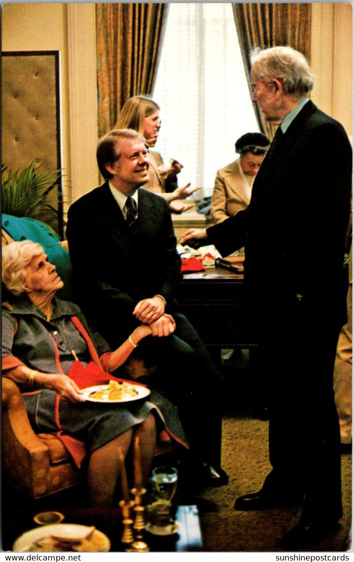 President Jimmy Carter Miz Lillian His Mother At Inaugaration Reception 1977 - Presidentes
