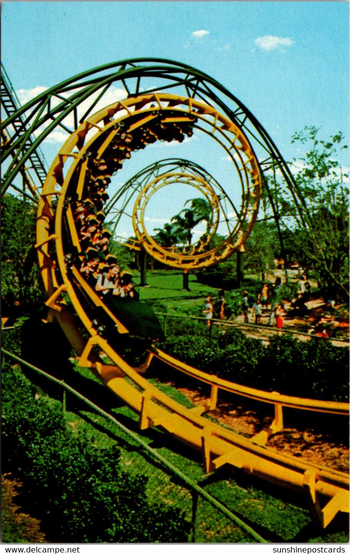 Florida Tampa Busch Gardens The Python Roller Coaster - Tampa