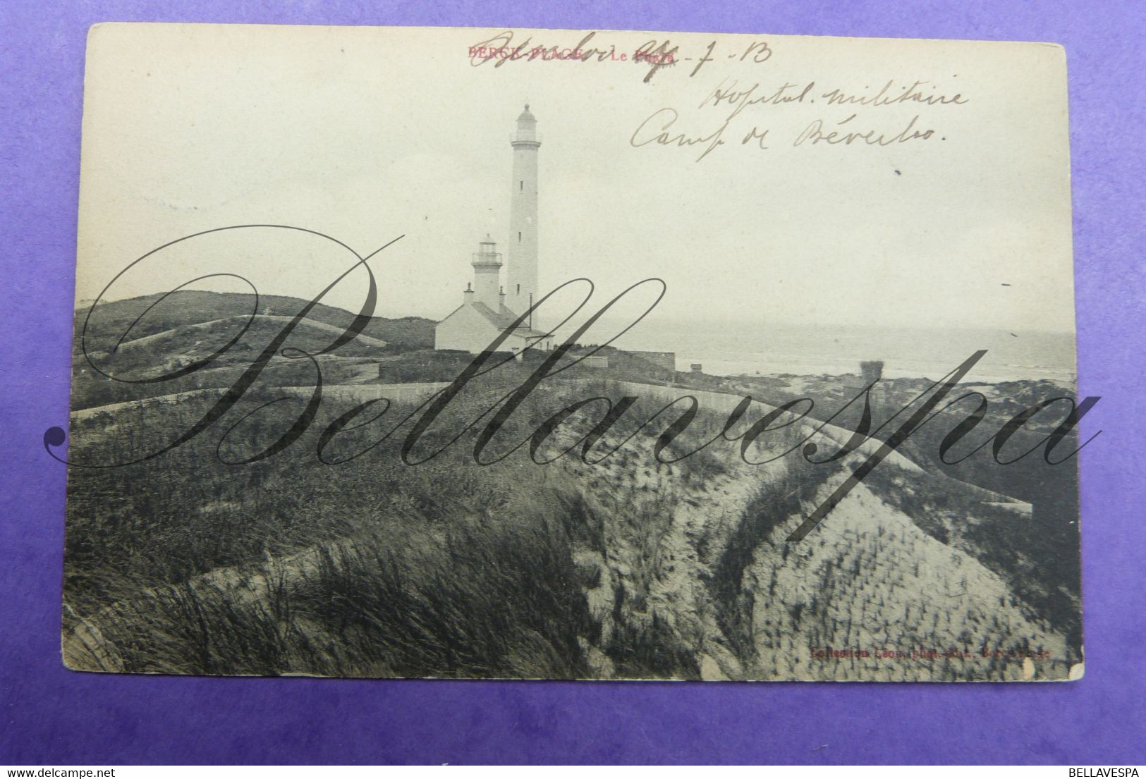 Archachon, Belle-Île En Mer, Berck-Place  Lanterna Lighthouse- Le  Phare -Vuurtoren.Leuhtturm X 3 Cpa - Lighthouses